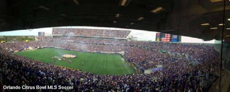 Orlando City Soccer debut in the orlando citrus bowl