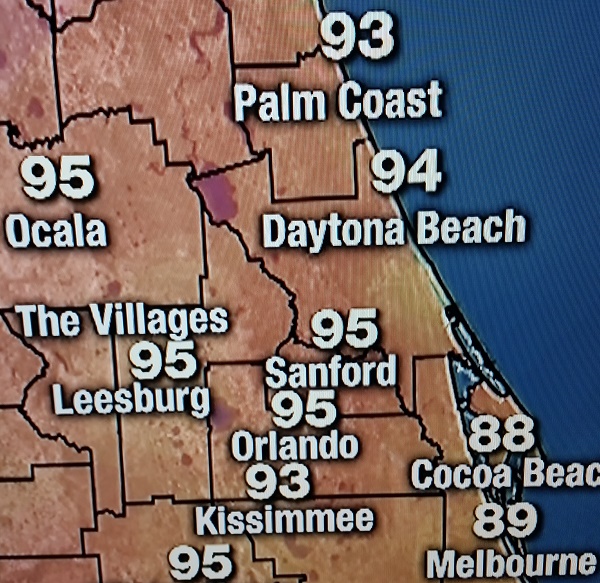 Temps all over Orlando are hot as a match